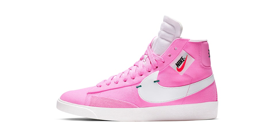 nike women's blazer mid rebel pink