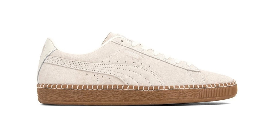 suede classic blanket stitch sneakers