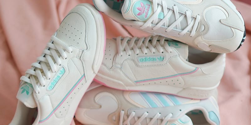 Pastel pink adidas sales yung 1