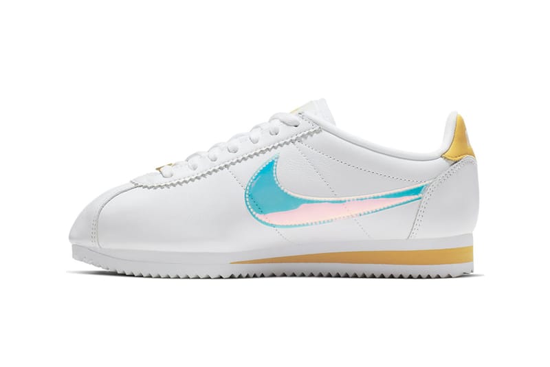 Nike cortez 2024 white and gold