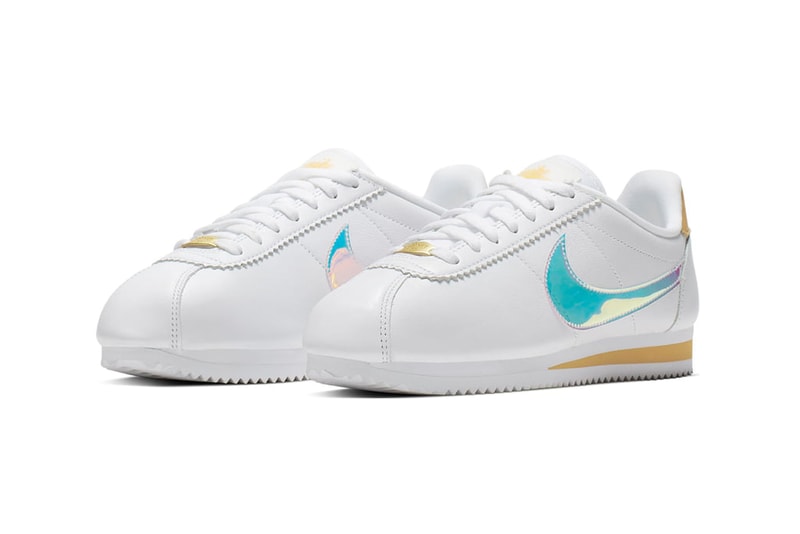 nike cortez white clear topaz gold