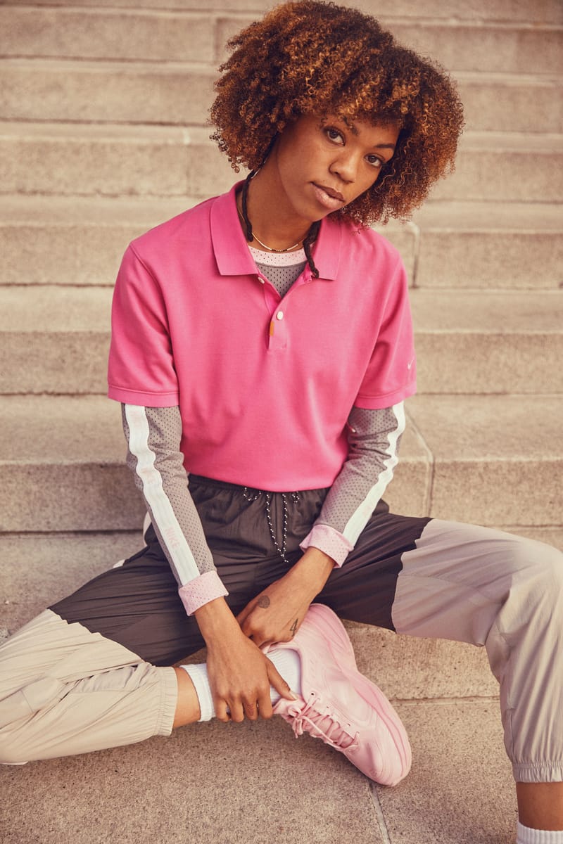 Pink polo shirt outlet womens