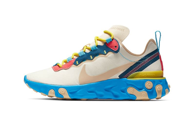 nike react element black and blue