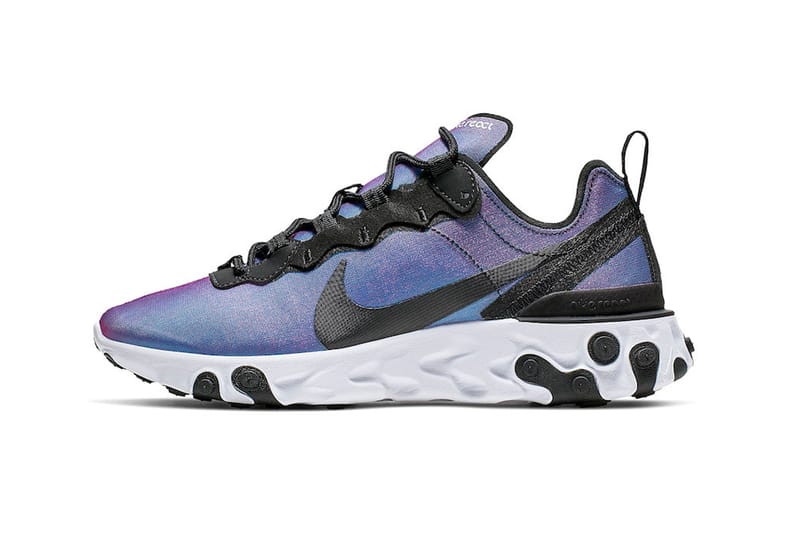 Nike react element 55 clearance black pink