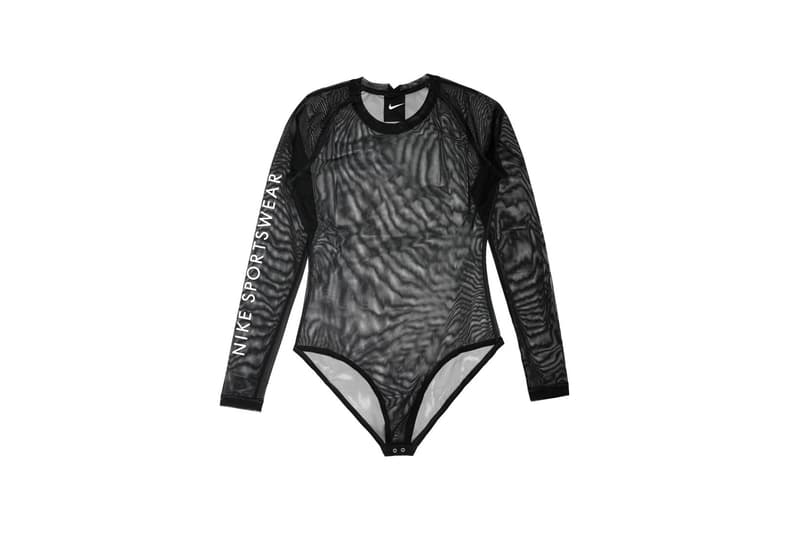 Nike's Sheer Bodysuit in Black & Orange Hypebae
