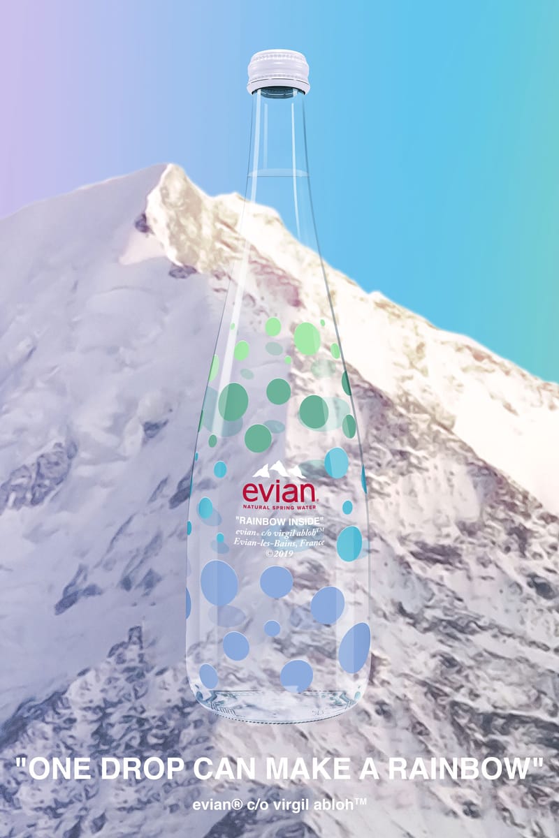 Virgil Abloh x Evian Water Bottle New York | Hypebae