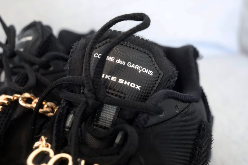 Comme Des Garçons Nike Shox TL Black Closer Look | Hypebae