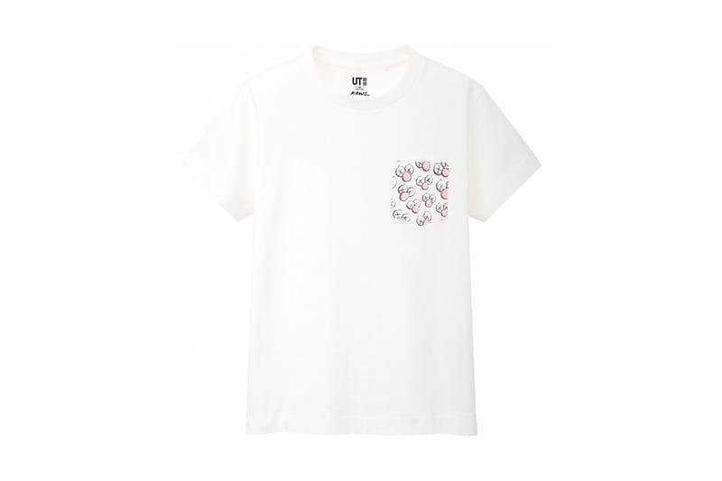 国内配送 UNIQLO UT x KAWS BFF COMPANION TEE WHITE XXL / 3XL Uniqlo X KAWS Men's XXL Cotton White w/ Pink BFF Companion T