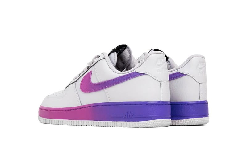 Purple and yellow hot sale air force ones