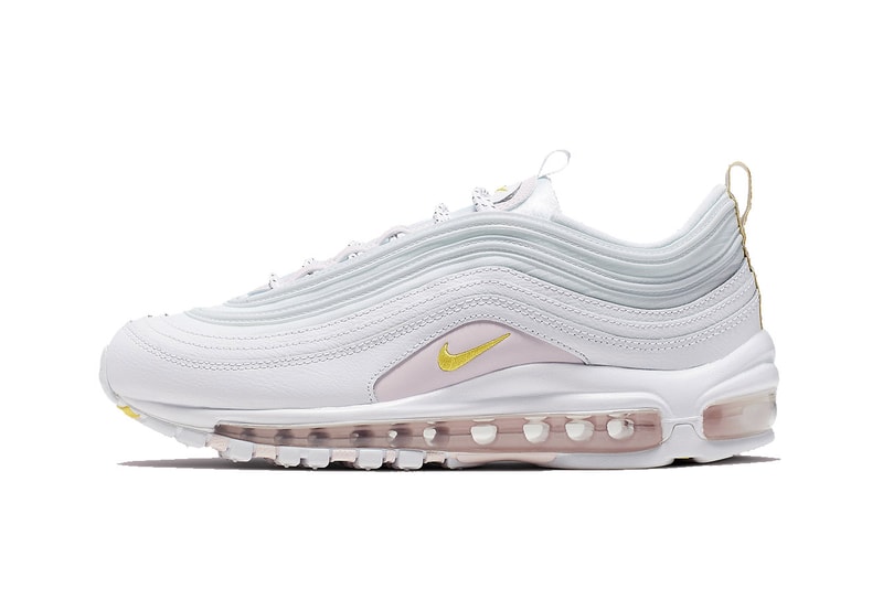 nike air max 97 pink white yellow green