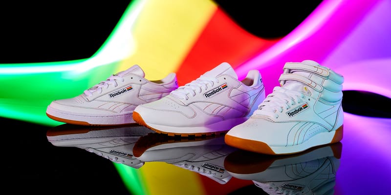 Reebok freestyle cheap hi rainbow