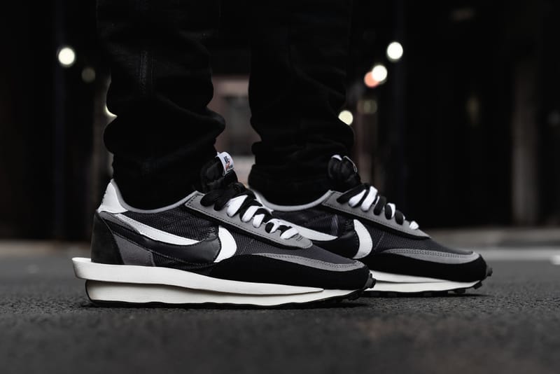 Sacai x shop nike on feet