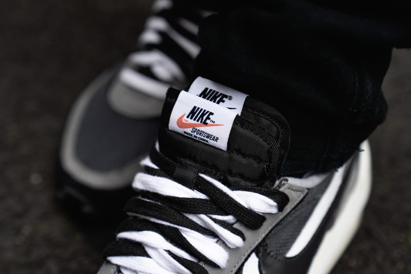 sacai x Nike LDWaffle Daybreak On Foot Look | Hypebae