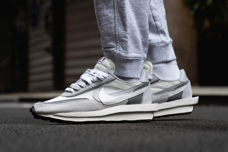 Nike sacai waffle on sale grey release date