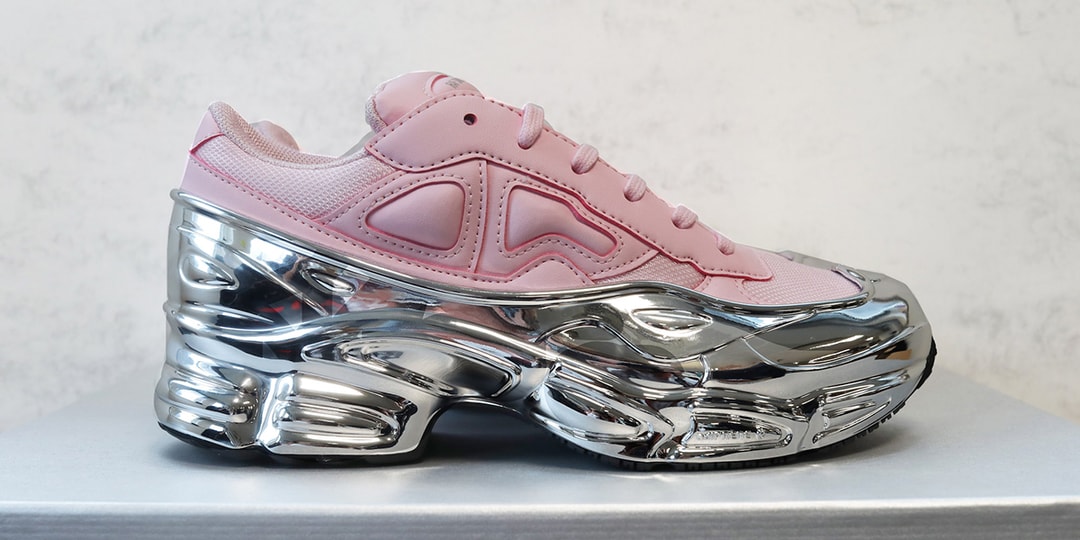 adidas x Raf Simons RS Ozweego Pink & Silver Sole | Hypebae