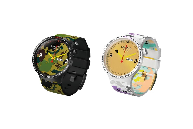 BAPE x Swatch Release Watch Collaboration 2019 | Hypebae