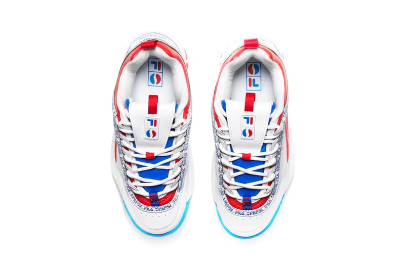 Red white and hot sale blue filas