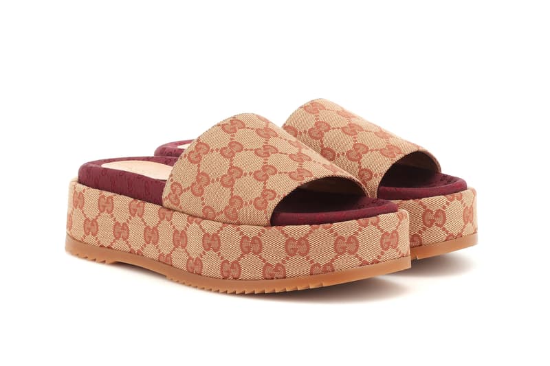 gucci jumbo gg wedge platform sandals