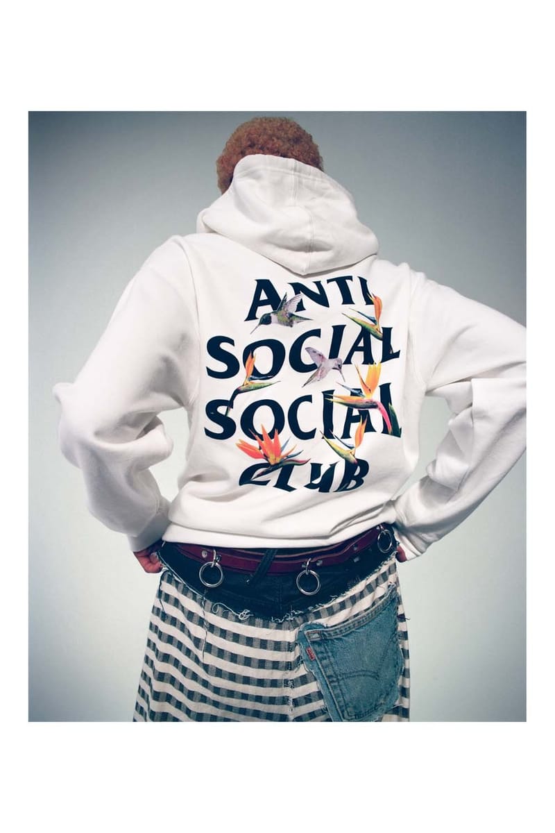 Anti social fashion social club stressed hoodie