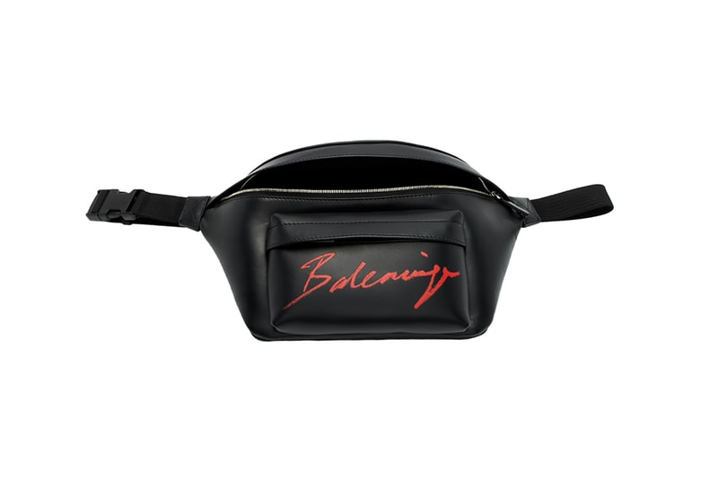 balenciaga fanny pack black