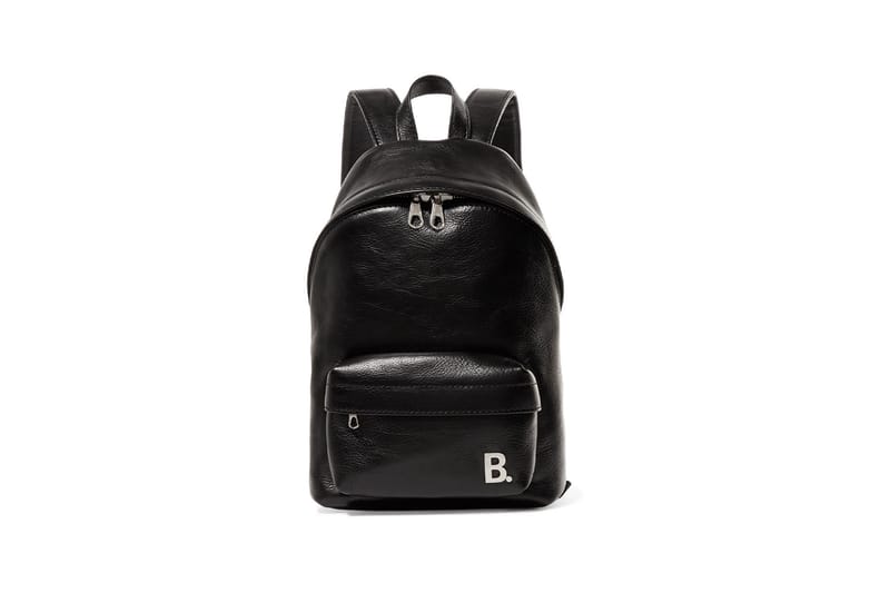 Balenciaga black leather discount backpack