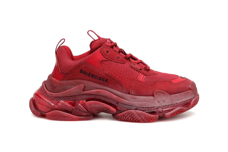 Balenciaga Triple-S "Burgundy" Sneaker Release | HYPEBAE