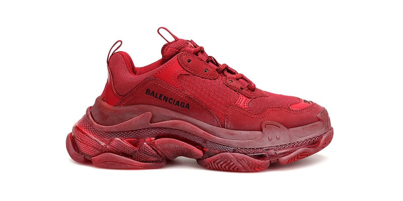 Balenciaga red sneakers store price