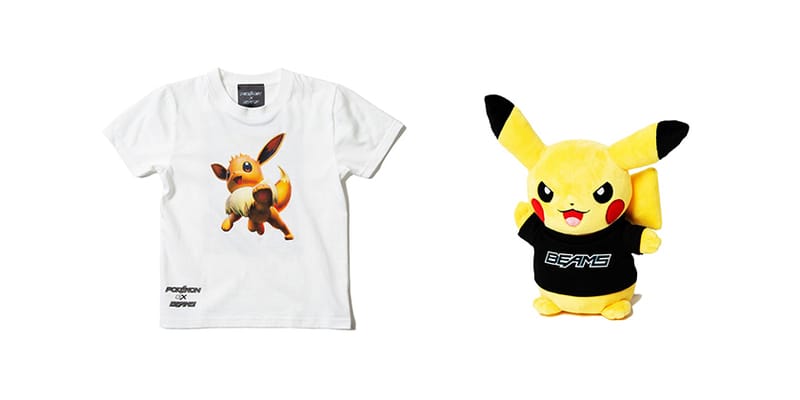 ripped organic cotton T-shirt Bianco | BEAMS x Pokémon Trading