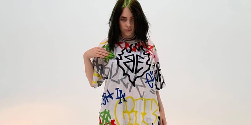 Graffiti hoodie billie on sale eilish