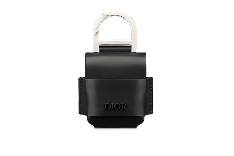 Dior AirPod Case Release Black Grey Leather | Hypebae