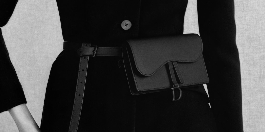 Christian Dior Logo Saddle Belt Bag Matte Black Hypebae