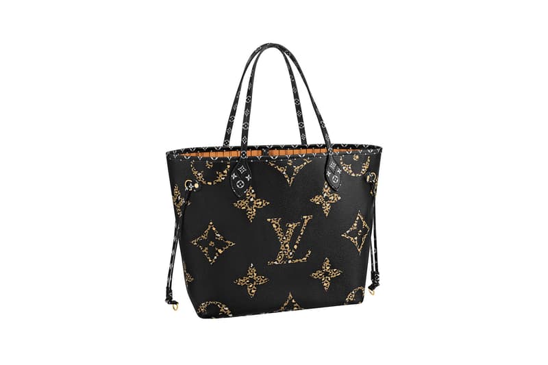 lv neverfull animal print