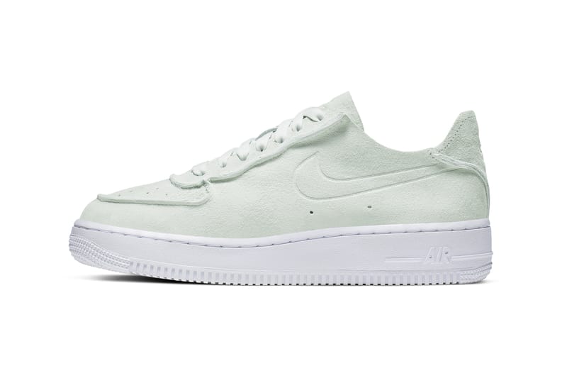 nike air force 1 mint green and white