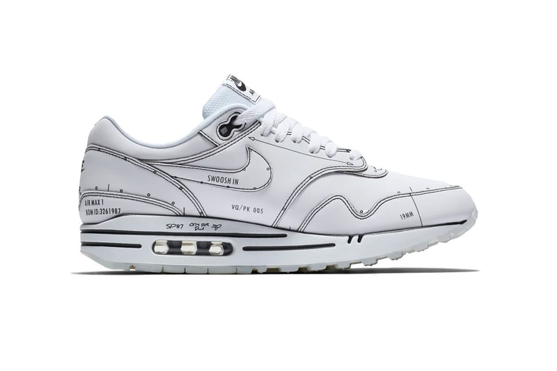 Nike Air Max 1 Sketch to Shelf White Sneaker | Hypebae