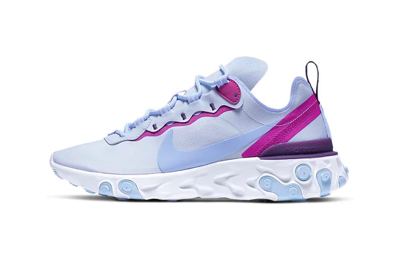 Nike react element on sale 55 grey blue red