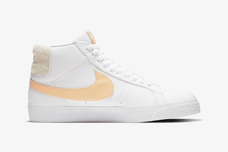 nike sb zoom blazer mid white celestial gold