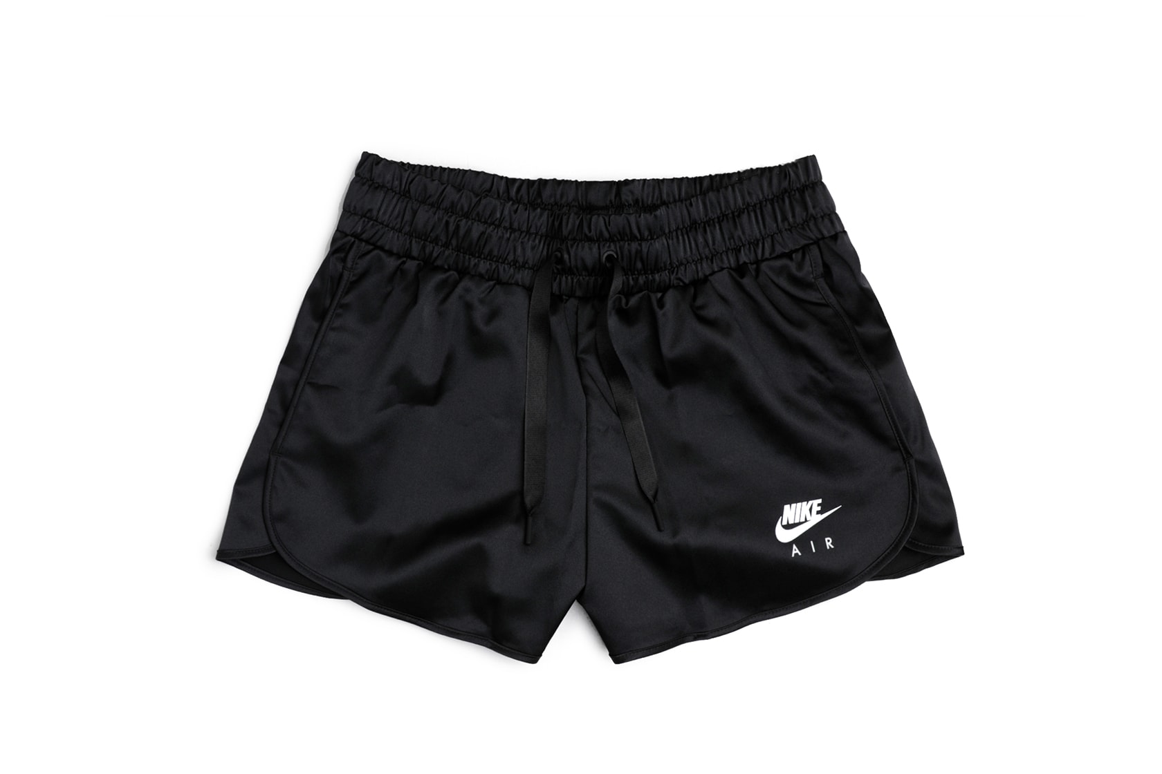 Nike Sportswear Black & Pink Air Satin Shorts | Hypebae