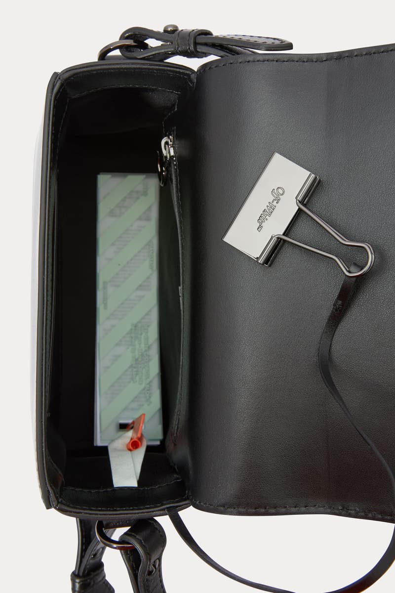 Off white binder clip bag price sale