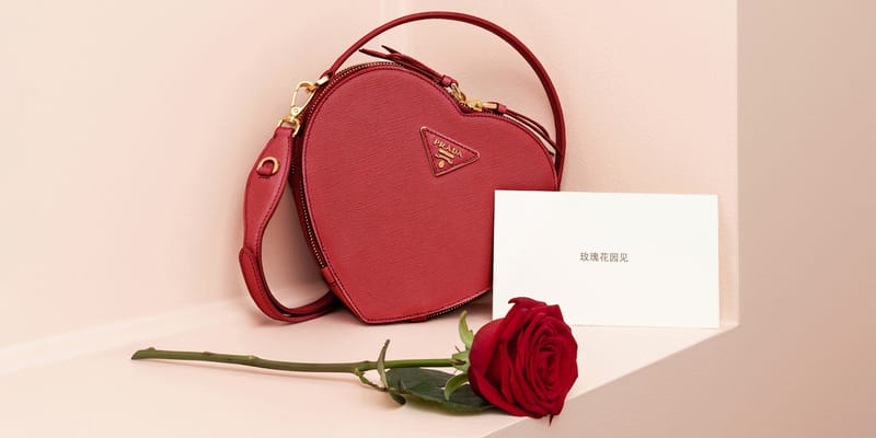 Prada heart shaped bag singapore on sale