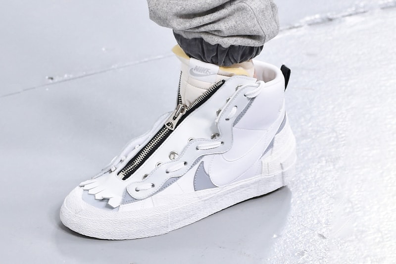 sacai x nike blazer white