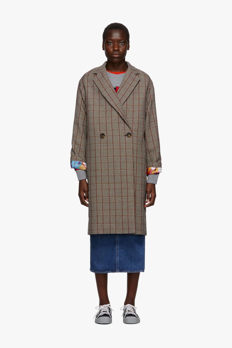 Stella mccartney hot sale plaid coat