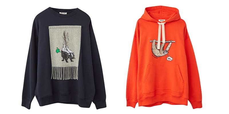 Acne Studios 2019SS アニマル刺繍スウェット ACNE STUDIOS(アクネストゥディオズ) Melange Animal