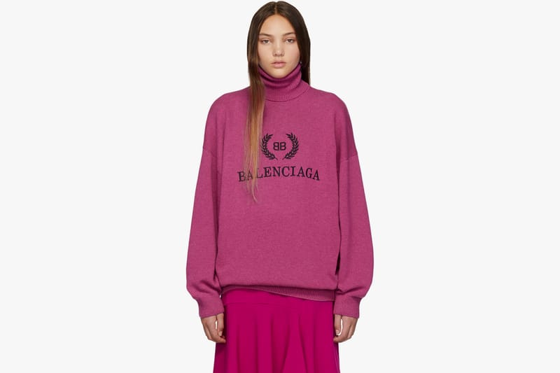 Get Cosy with Balenciaga's Pink Cashmere Turtleneck | Hypebae