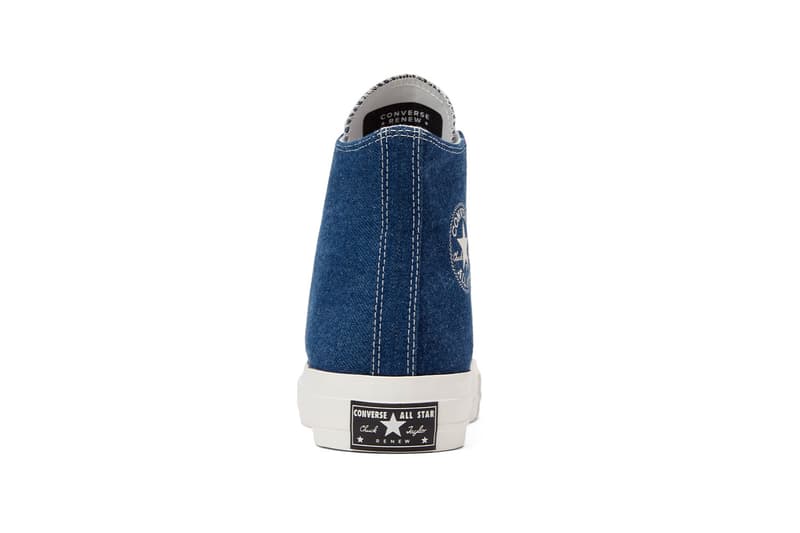 converse chuck 70 low renew denim trainers