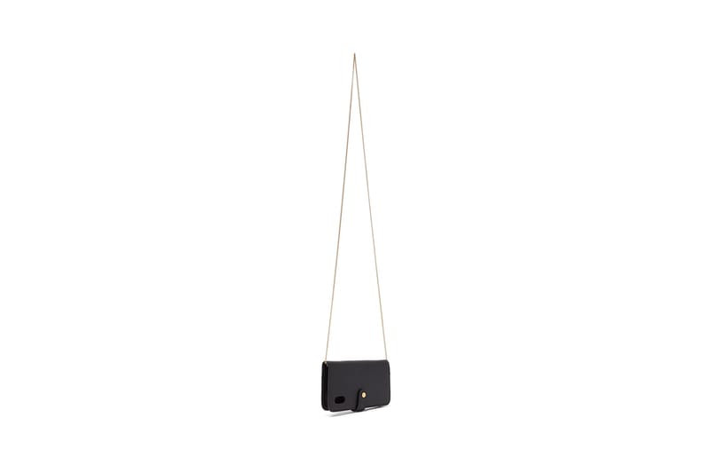 ショルダーバッグ・ポシェット FENDI Black Leather Baguette Phone Case Baguette Phone Pouch Fabric Brown | Fendi
