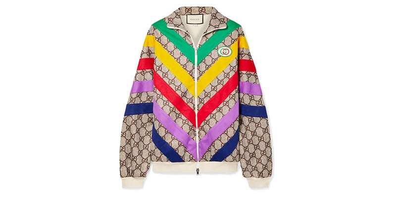 Gucci's Retro Track Jacket with Rainbow Colors | Hypebae