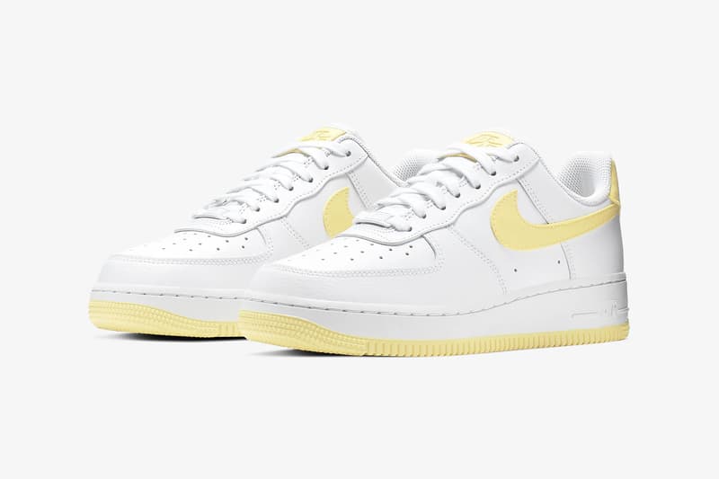 white air force yellow tick