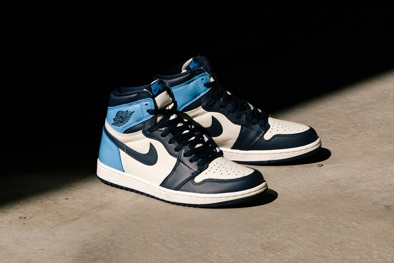 nike jordan 1 blue white black