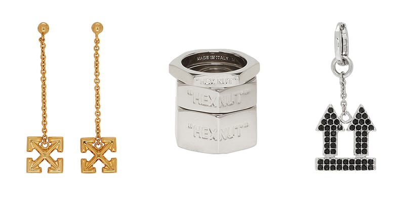 アクセサリー off-white hex nut bracelet Off-White™ Silver Hexnut & Nameplate Jewelry Release | Hypebeast