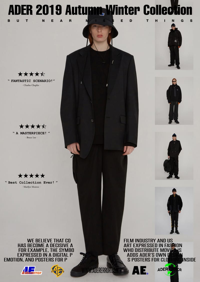ADER error Reveals Film-Inspired FW19 Lookbook | Hypebae
